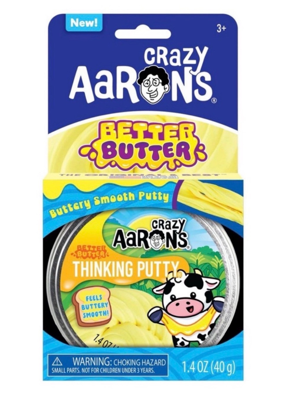 BUNDLE X 4 Crazy Aaron's Better Butter 3.5" Thinking Putty Tin NEW